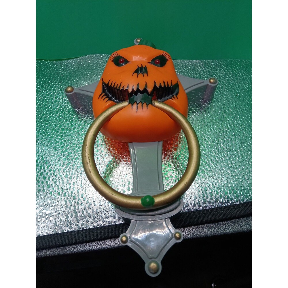 Trendmasters Spooky Wand jack-o-lantern Pumpkin Door Knocker TESTED WORKS